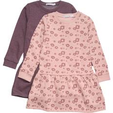 18-24M Kleider Minymo Sweatkleid 2er-Pack Misty Rose Jahre 104 Kleid