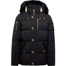 Slim-fit - Unisex Oberbekleidung Moose Knuckles Gold 3Q Jacket Shearling - Black/Black Shearling