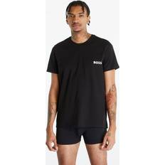 Elastane/Lycra/Spandex - Men Pyjamas BOSS Bodywear T Shirt And Trunks Gift Set Black