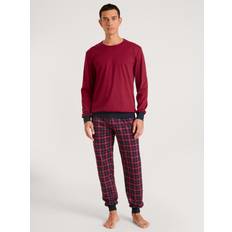 Homme - Rouge Vêtements de nuit Calida Pyjama À bords élastiques homme en coton Family & Friends Teddy - Bordeaux