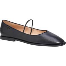 Heel - Woman Ballerinas Coach Emilia Leather Mary Jane Flats - Black