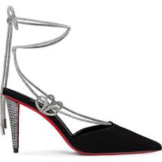 Christian Louboutin Sandaletten Christian Louboutin Verzierte Pumps Astrid Lace Strassita Schwarz