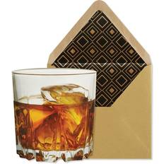 Biglietti & Inviti Scotch Whiskey Die-Cut Birthday Card with Foil Accents