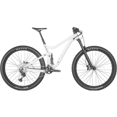 Downhill-Fahrrad Mountainbikes Scott Genius 940 2022 Full-Suspension Mountainbikes - Pearl Snow White Unisex