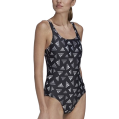 Adidas Polyester Swimsuits Adidas Women's Allover Print Swimwear - Black