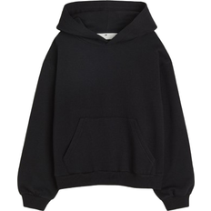 Schwarz Hoodies H&M Girl's Oversized Hoodie - Black (1194597003)