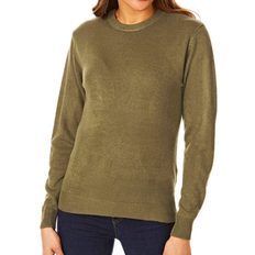 Light & Shade Supersoft Crew Neck Knit Jumper - Khaki