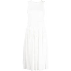 b+ab Ruffled Pleated Dress - Ivory White