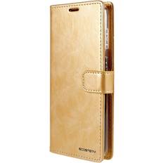 Goospery Mobiletuier Goospery Samsung Galaxy A73 5G GOOSPERY Blue Moon Læder Cover m. Pung Guld