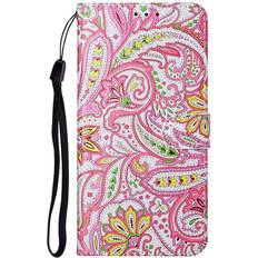 Samsung Galaxy S21+ Mobiletuier MAULUND Samsung Galaxy S21 Plus Læder m. Pung Paisley Flower