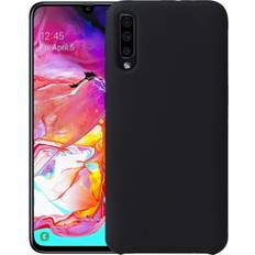 Samsung Galaxy A70 Mobilskal ExpressVaruhuset Samsung Galaxy A70 Gummibelagd Mattsvart Silikon Skal