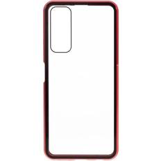 MAULUND Huawei P Smart 2021 Magnetic Case m. Glas fram och bak röd