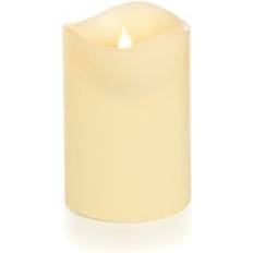 LED Candles SMC SmartFlame Kerze Echtwachs 5x10 cm LED Candle