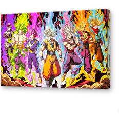 Interior Details SOYATER Anime Poster Japanese Anime Hero Super Saiyan Goku Vegeta Frieza Poster