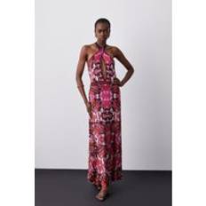 Karen Millen Long Dresses Karen Millen Slinky Knit Jacquard Geo Maxi Column Dress