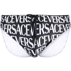 Versace Swimwear Versace logo-print drawstring swimming trunks men Polyester/Polyamide/Elastane/Elastane Black