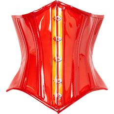 Red Corsets Daisy Corsets Daisy corsets Women's Lavish Red Clear Curvy Underbust Waist Cincher Corset