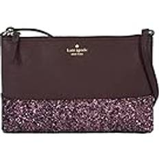 Natural Crossbody Bags Kate Spade Greta Court Glitter Ramey Crossbody, Cherrywood