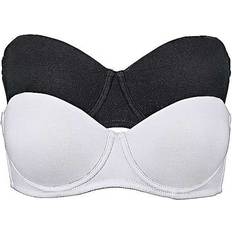 Organic Bras Bonprix Pack of Underwired Organic Cotton Strapless Bras