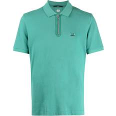 C.P. Company Polo Shirts C.P. Company chest logo-patch polo shirt men Cotton/Elastane Green