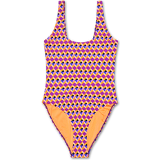 Happy Socks XS Costumi da bagno Happy Socks Optic Square Swimsuit - Orange/Purple/Black