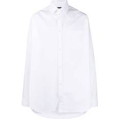 Balenciaga Men Shirts Balenciaga Cocoon long-length shirt men Cotton White