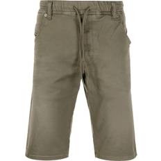 Leather - Men Shorts Diesel slim-cut drawstring shorts men Spandex/Elastane/Polyester/Cotton/Calf Leather Green