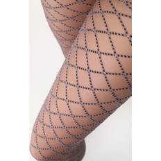 Oroblu Rich Diamond Patterned Tights Colour: Brown