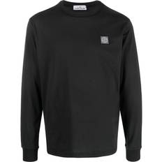 Stone Island T-shirts Stone Island Compass-patch long-sleeve T-shirt men Cotton Black
