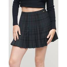 Superdry Skirts Superdry Check Mini Skirt - Navy