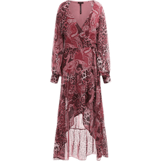 Guess Long Dresses Guess Eco Nuovo Bahia Wrap Maxi Purple