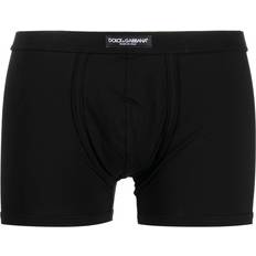 Dolce & Gabbana Boxers Men's Underwear Dolce & Gabbana logo-patch elasticated-waist boxers men Polyester/Cotton/Spandex/Elastane Black