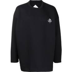 Polyurethane Sweaters White Mountaineering patch-detail crew-neck sweatshirt men Nylon/Polyurethane/Polyester Black