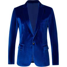 Men - Velvet Blazers Rongkai Velvet Blazer - Blue