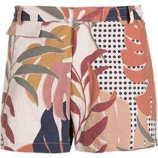 Amir Slama leaf-print swim shorts men Elastane/Polyamide Brown