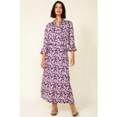 Tencel Kjolar Aspiga Millie Satin Skirt Flower Purple