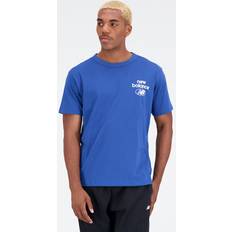 New Balance Men's NB Essentials Logo T-Shirt Atlantic Blue