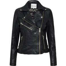 My Essential Wardrobe 02 The Leather Jacket Jakker 10703580 Black