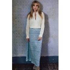 Tencel Kjolar Aspiga Millie Satin Skirt Maui Dream Blue