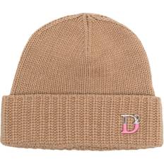 DSquared2 Women Beanies DSquared2 monogram-plaque knitted beanie women Cashmere/Polyamide/Wool/Viscose One Neutrals