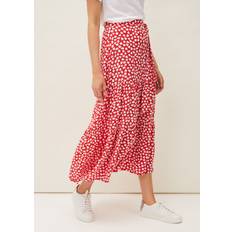 Tencel Skirts Phase Eight Women's Tana Leaf Print Maxi Skirt