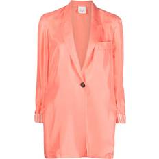 Silk - Women Blazers Alysi single-breasted silk blazer women Silk Orange