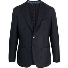 Acrylic Blazers Etro Tie-pattern jacquard blazer men Acetate/Viscose/Polyester/Acrylic Blue