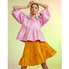 Yellow Skirts Cynthia Rowley Marrakesh Cotton Tiered Skirt