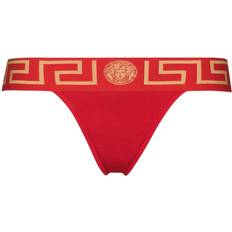 Versace Underwear Versace Greca waistband thong women Cotton/Spandex/Elastane Red