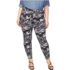 Camouflage - Women Jeans NYDJ NYDJ Women's Plus Ami Skinny Legging Jeans, Grey Camo, 18W