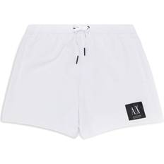 Armani Exchange Swimwear Armani Exchange logo-patch swim shorts men Polyester White