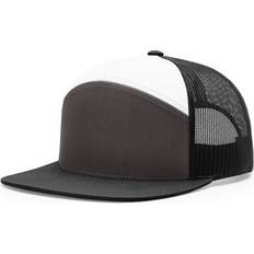 Richardson Seven-Panel Trucker Cap - Charcoal/Black/White