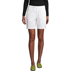 Lands' End Shorts Lands' End Lands' End Women's Pull On 7IN Chino Shorts White Plus 20w