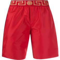 Versace Swimwear Versace Greca Border swim shorts men Elastane/Polyester/Polyester Red